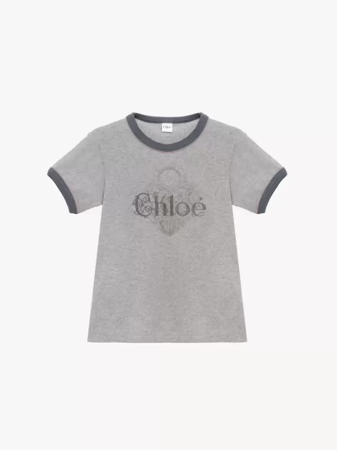 Baby fit t-shirt med logotyp i bomullsjersey Baby fit t-shirt med logotyp i bomullsjersey