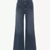 Beskurna bootcut-jeans i denim Beskurna bootcut-jeans i denim