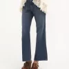 Beskurna bootcut-jeans i denim Beskurna bootcut-jeans i denim