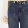 Beskurna bootcut-jeans i denim Beskurna bootcut-jeans i denim