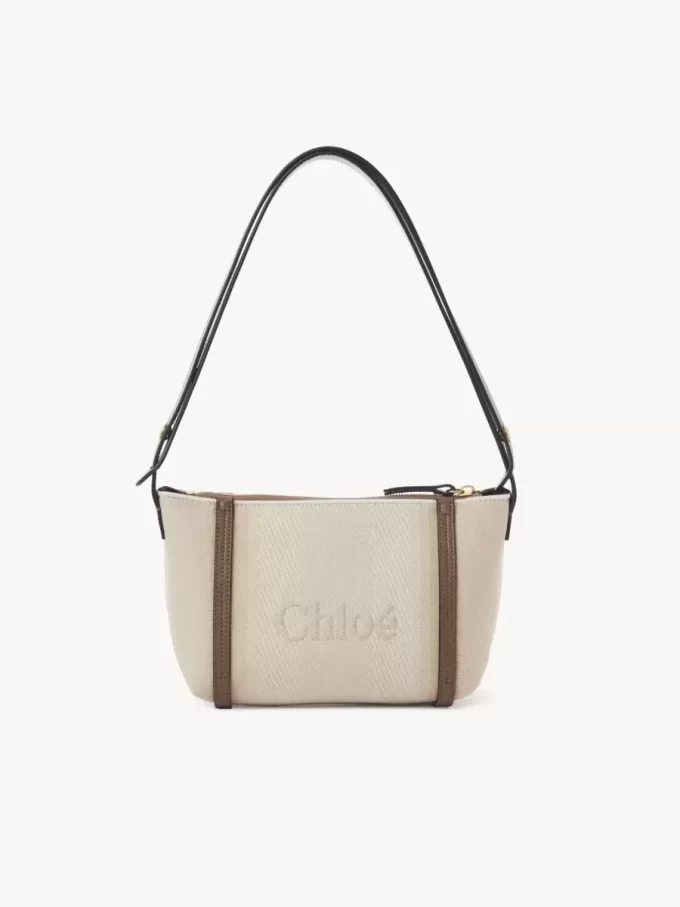 Chloé Carry axelväska i canvas Chloé Carry axelväska i canvas