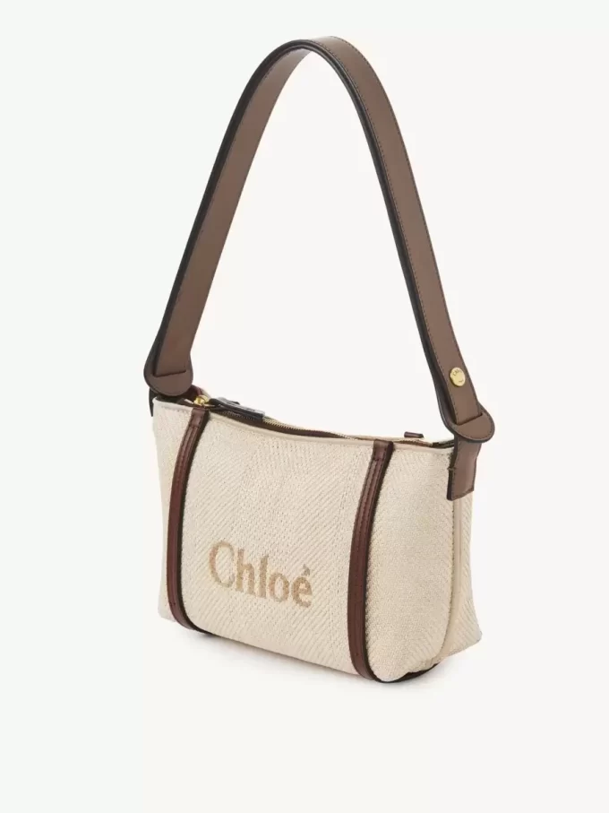 Chloé Carry axelväska i raffia Chloé Carry axelväska i raffia