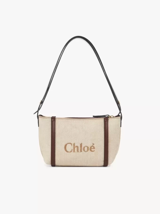 Chloé Carry axelväska i raffia Chloé Carry axelväska i raffia