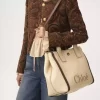Chloé Carry-väska i fiber med raffiaeffekt Chloé Carry-väska i fiber med raffiaeffekt