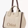 Chloé Carry-väska i fiber med raffiaeffekt Chloé Carry-väska i fiber med raffiaeffekt