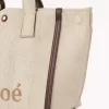 Chloé Carry-väska i fiber med raffiaeffekt Chloé Carry-väska i fiber med raffiaeffekt