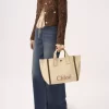Chloé Carry-väska i fiber med raffiaeffekt Chloé Carry-väska i fiber med raffiaeffekt