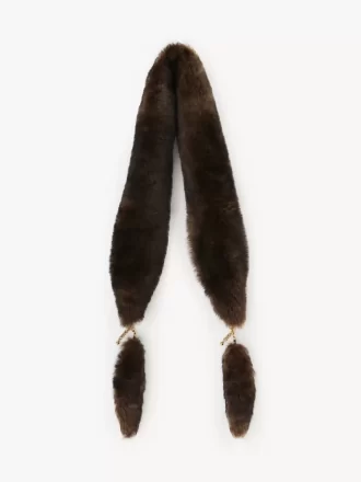 Chloé Chain Tails-halsduk i fårskinn Chloé Chain Tails-halsduk i fårskinn