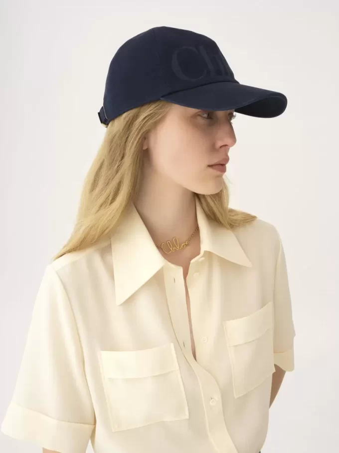 Chloé Essentials-kepsen i tvättad bomull Chloé Essentials-kepsen i tvättad bomull