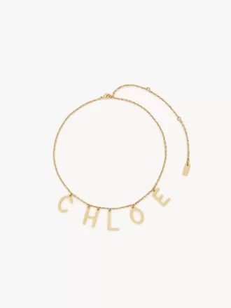Chloé-halsbandet med bokstäver Chloé-halsbandet med bokstäver