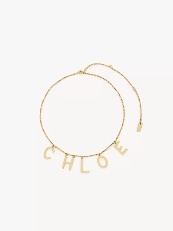 Chloé-halsbandet med bokstäver Chloé-halsbandet med bokstäver