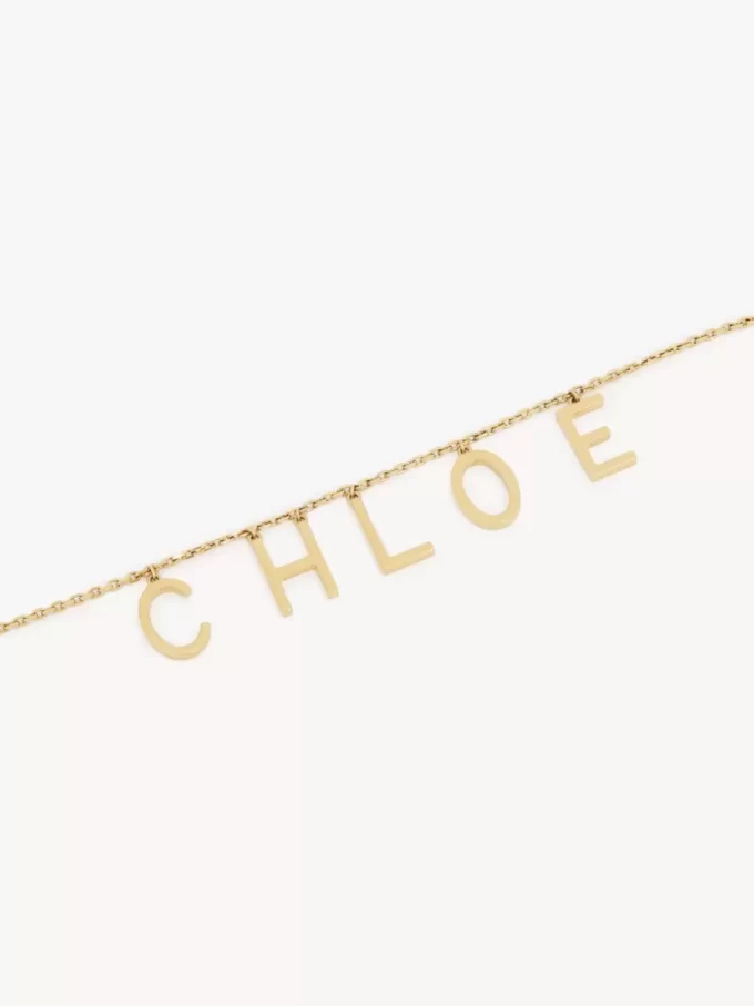 Chloé-halsbandet med bokstäver Chloé-halsbandet med bokstäver