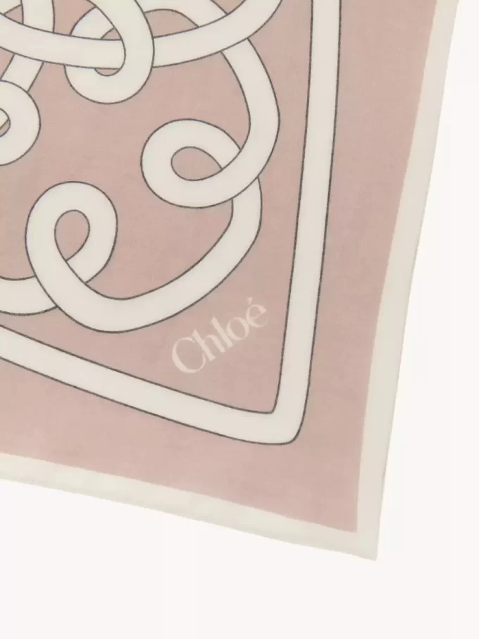 Chloé Iconic Print-halsduk i bomull och siden Chloé Iconic Print-halsduk i bomull och siden