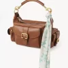 Chloé Peonies bandeau halsduk i siden charmeuse Chloé Peonies bandeau halsduk i siden charmeuse