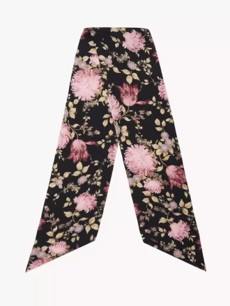 Chloé Peonies bred bandeau halsduk i siden charmeuse Chloé Peonies bred bandeau halsduk i siden charmeuse