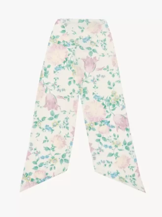 Chloé Peonies bred bandeau halsduk i siden charmeuse Chloé Peonies bred bandeau halsduk i siden charmeuse
