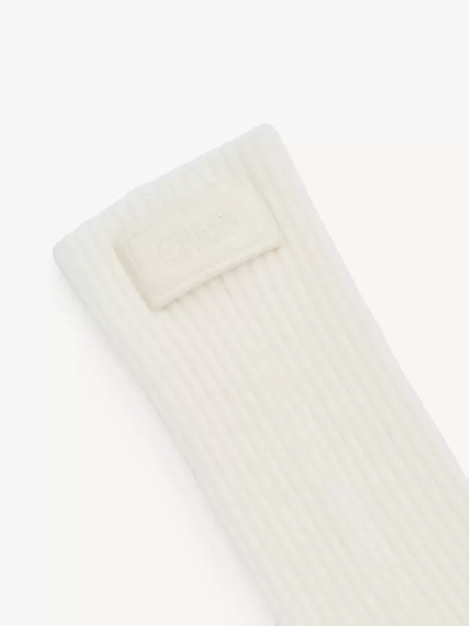 Chloé Signature-strumpor i ullstickad modell Chloé Signature-strumpor i ullstickad modell