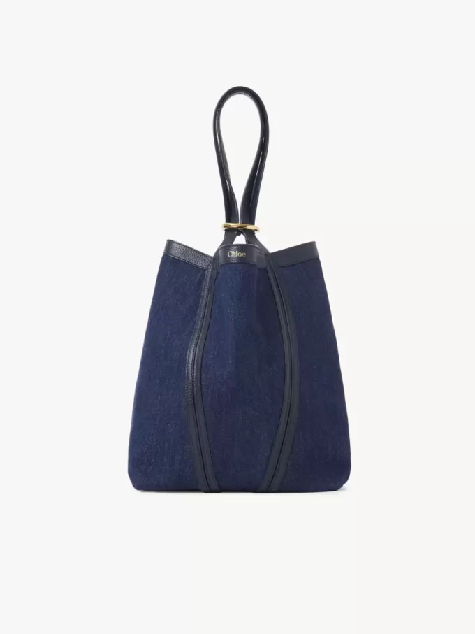 Chloé Spin tote-väska i denim Chloé Spin tote-väska i denim
