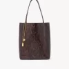 Chloé Spin tote-väska i läder med pytonmönstrad look Chloé Spin tote-väska i läder med pytonmönstrad look