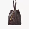 Chloé Spin tote-väska i läder med pytonmönstrad look Chloé Spin tote-väska i läder med pytonmönstrad look