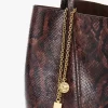 Chloé Spin tote-väska i läder med pytonmönstrad look Chloé Spin tote-väska i läder med pytonmönstrad look