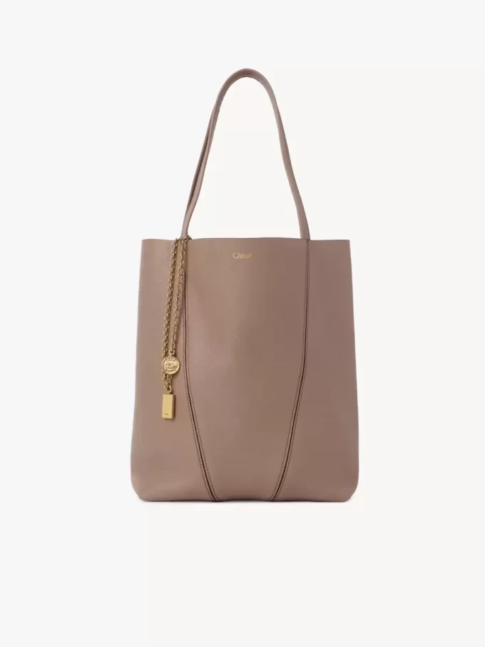 Chloé Spin tote-väska i narvat läder Chloé Spin tote-väska i narvat läder