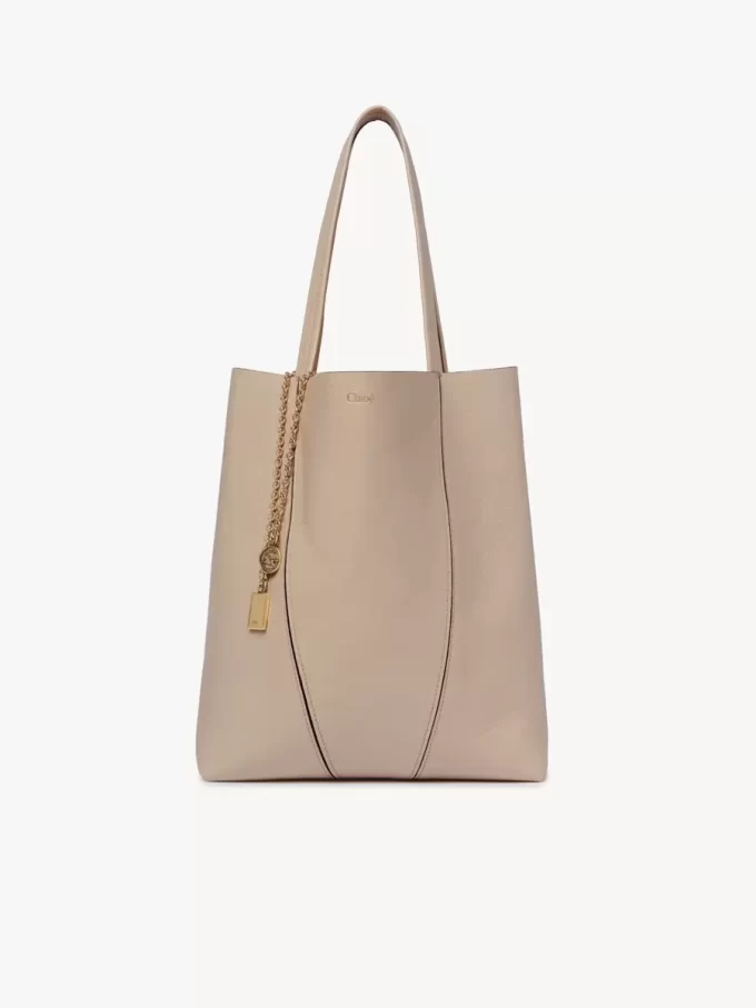 Chloé Spin tote-väska i narvat läder Chloé Spin tote-väska i narvat läder