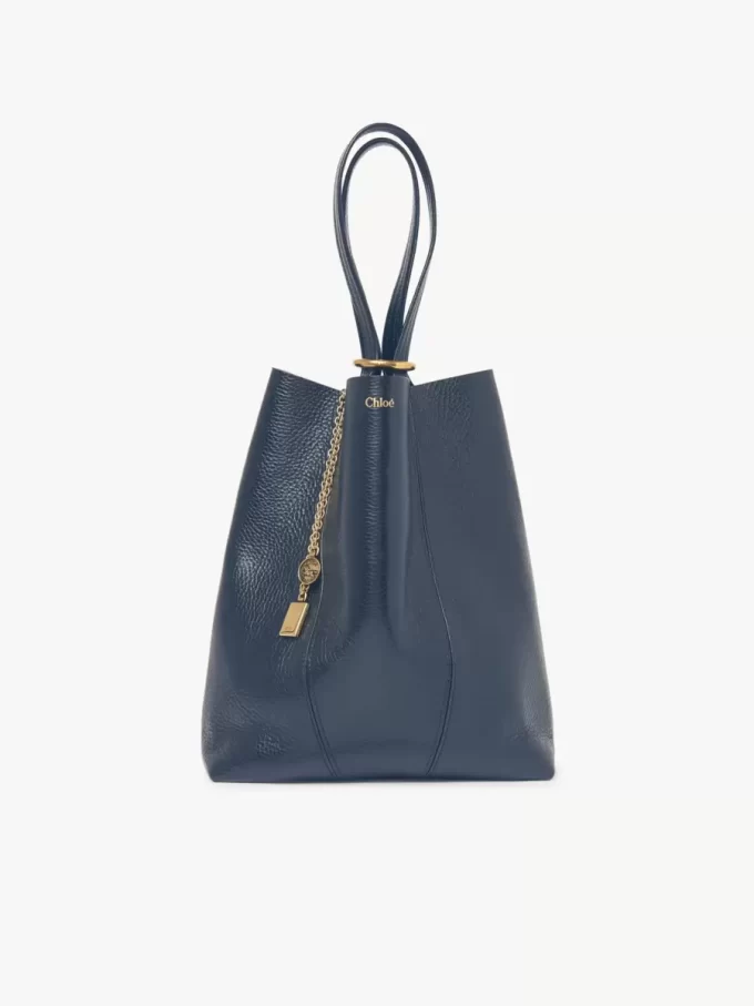 Chloé Spin tote-väska i narvat läder Chloé Spin tote-väska i narvat läder