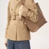 Chloé Spin tote-väska i narvat läder Chloé Spin tote-väska i narvat läder