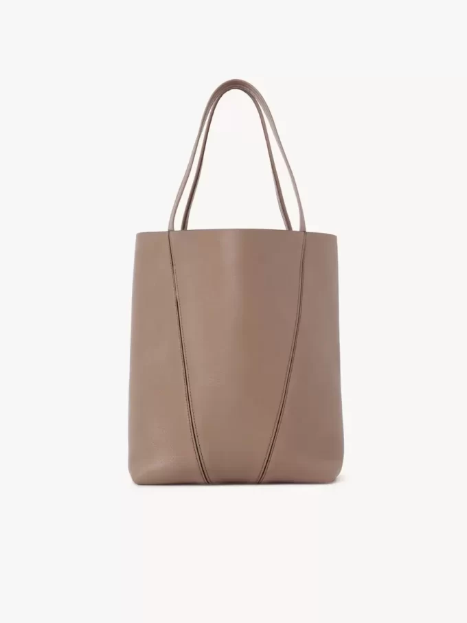 Chloé Spin tote-väska i narvat läder Chloé Spin tote-väska i narvat läder