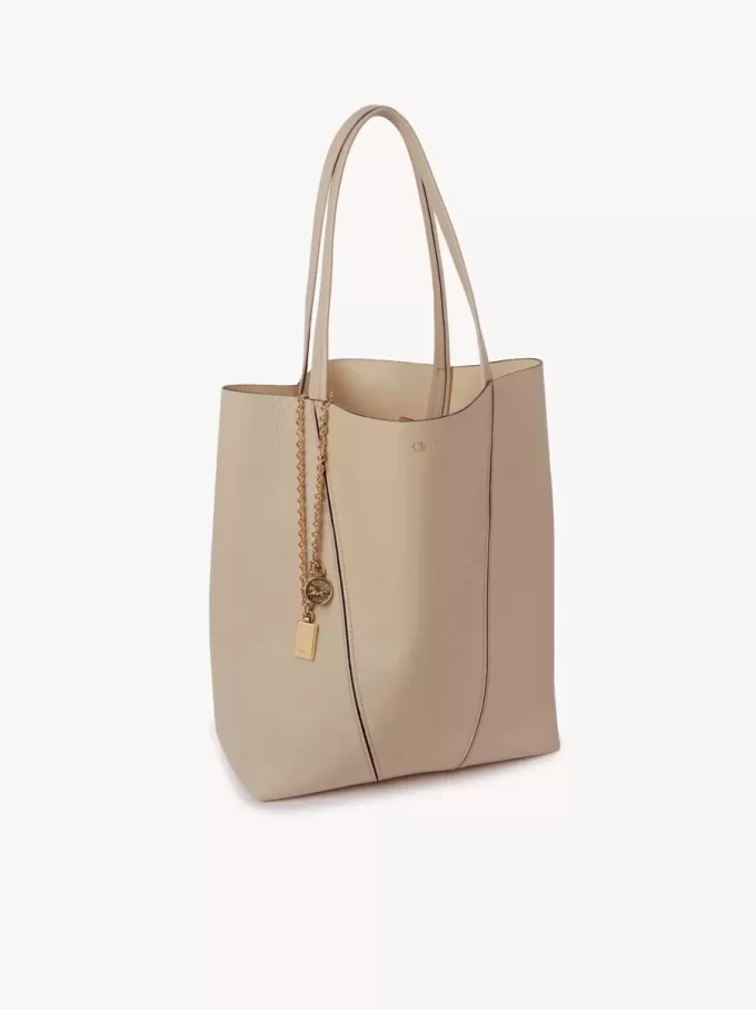 Chloé Spin tote-väska i narvat läder Chloé Spin tote-väska i narvat läder