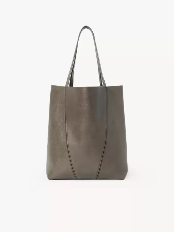 Chloé Spin tote-väska i narvat läder Chloé Spin tote-väska i narvat läder