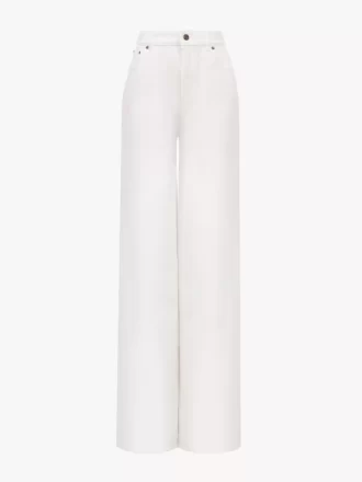 Hög midja med vida ben i denim Hög midja med vida ben i denim