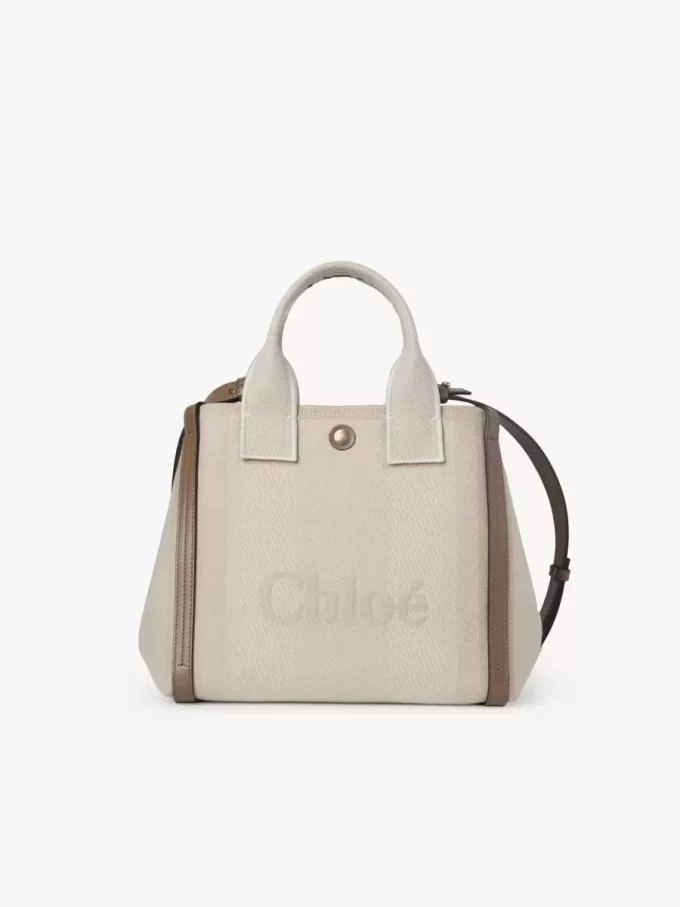 Liten Chloé Carry-väska i canvas Liten Chloé Carry-väska i canvas