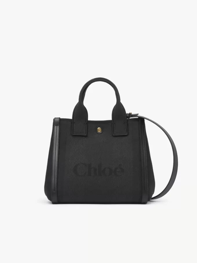 Liten Chloé Carry-väska i canvas Liten Chloé Carry-väska i canvas