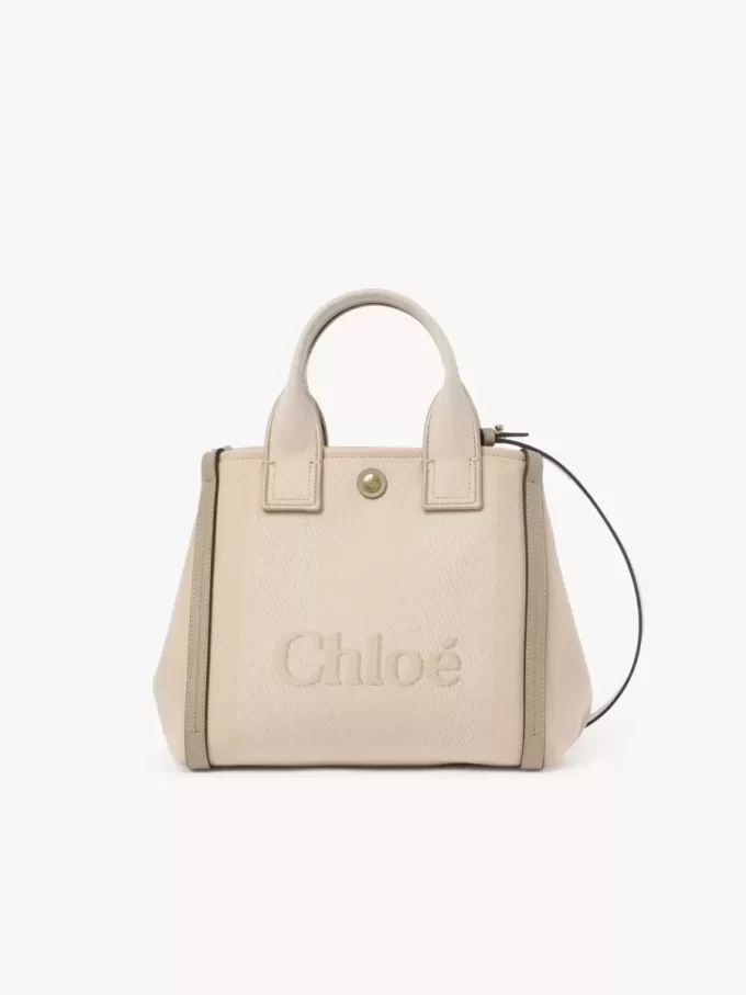 Liten Chloé Carry-väska i canvas Liten Chloé Carry-väska i canvas