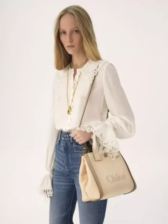Liten Chloé Carry-väska i canvas Liten Chloé Carry-väska i canvas