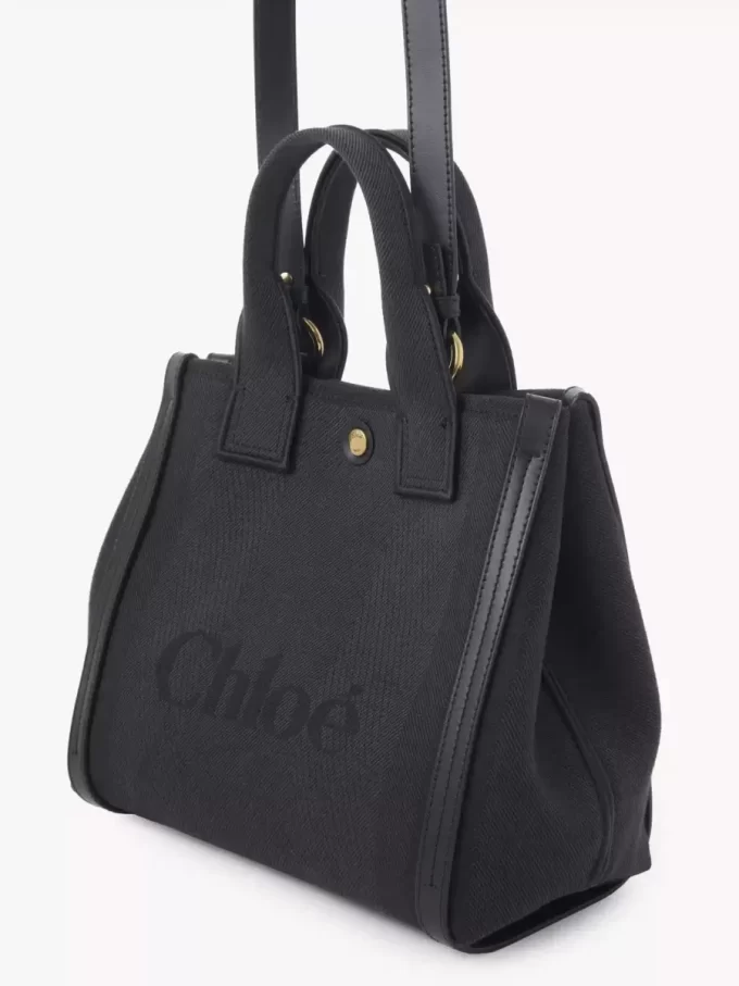 Liten Chloé Carry-väska i canvas Liten Chloé Carry-väska i canvas