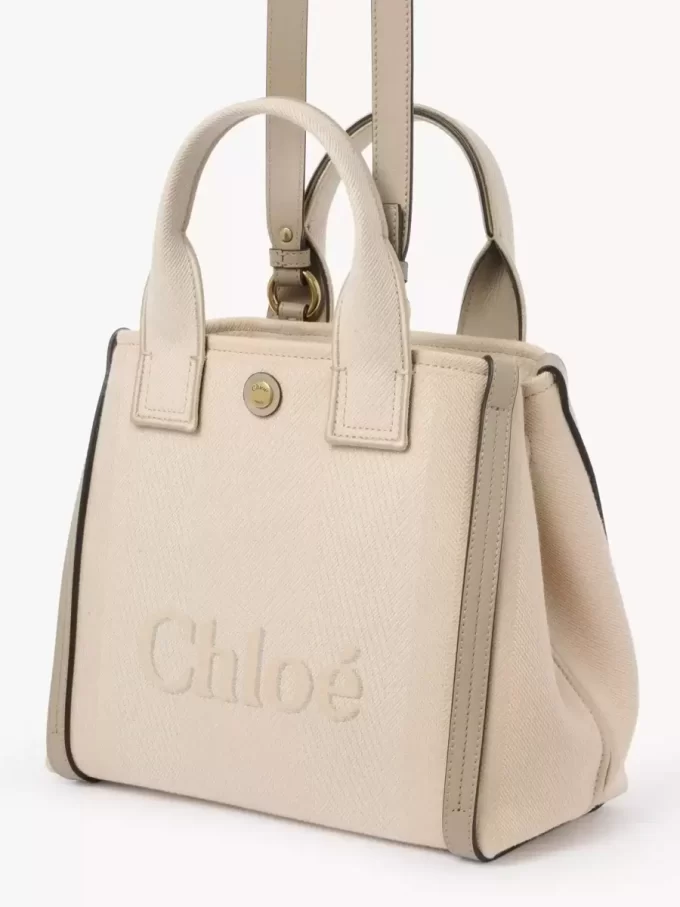 Liten Chloé Carry-väska i canvas Liten Chloé Carry-väska i canvas
