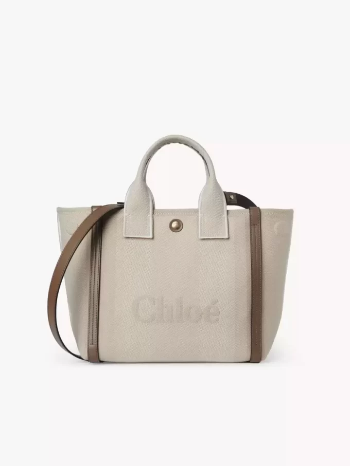 Liten Chloé Carry-väska i canvas Liten Chloé Carry-väska i canvas