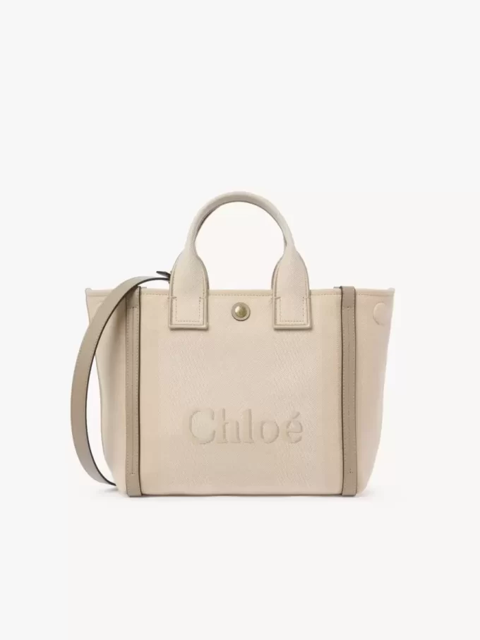 Liten Chloé Carry-väska i canvas Liten Chloé Carry-väska i canvas
