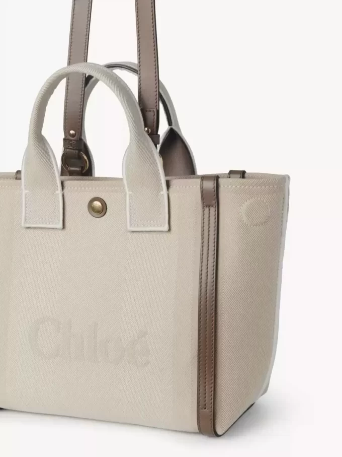 Liten Chloé Carry-väska i canvas Liten Chloé Carry-väska i canvas