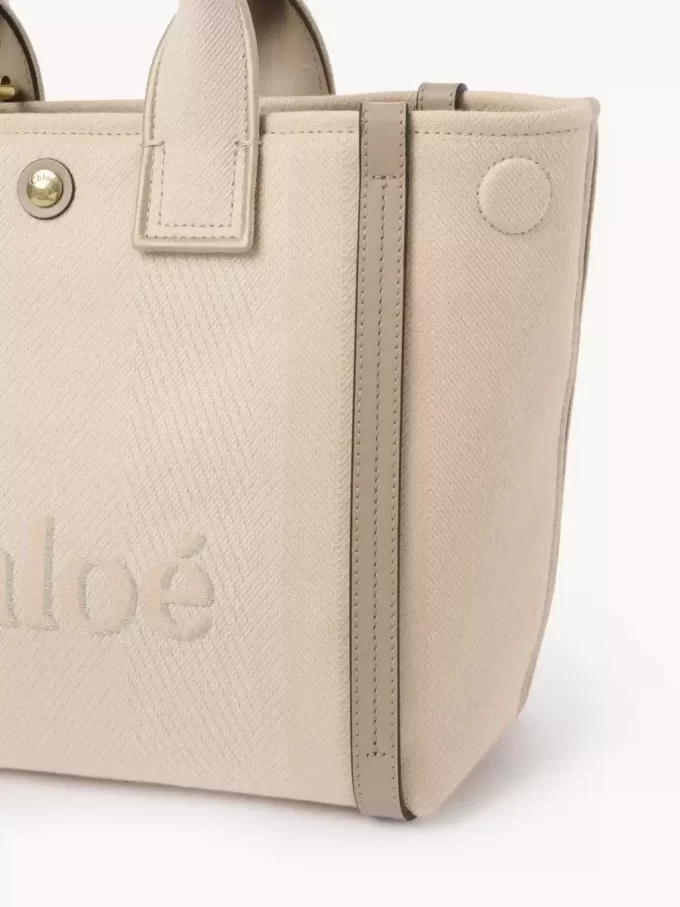 Liten Chloé Carry-väska i canvas Liten Chloé Carry-väska i canvas