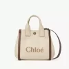 Liten Chloé Carry-väska i raffia-effekt Liten Chloé Carry-väska i raffia-effekt