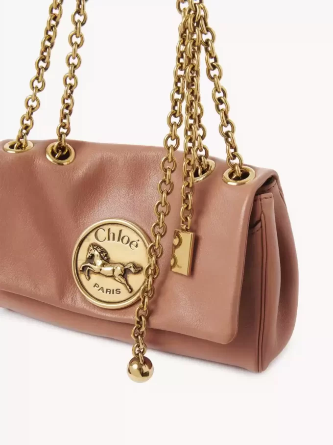Liten Chloé Heritage axelväska i narvat läder Liten Chloé Heritage axelväska i narvat läder