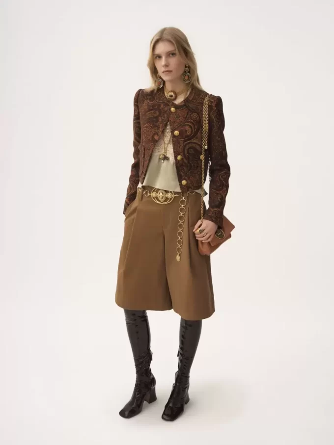 Liten Chloé Heritage axelväska i narvat läder Liten Chloé Heritage axelväska i narvat läder