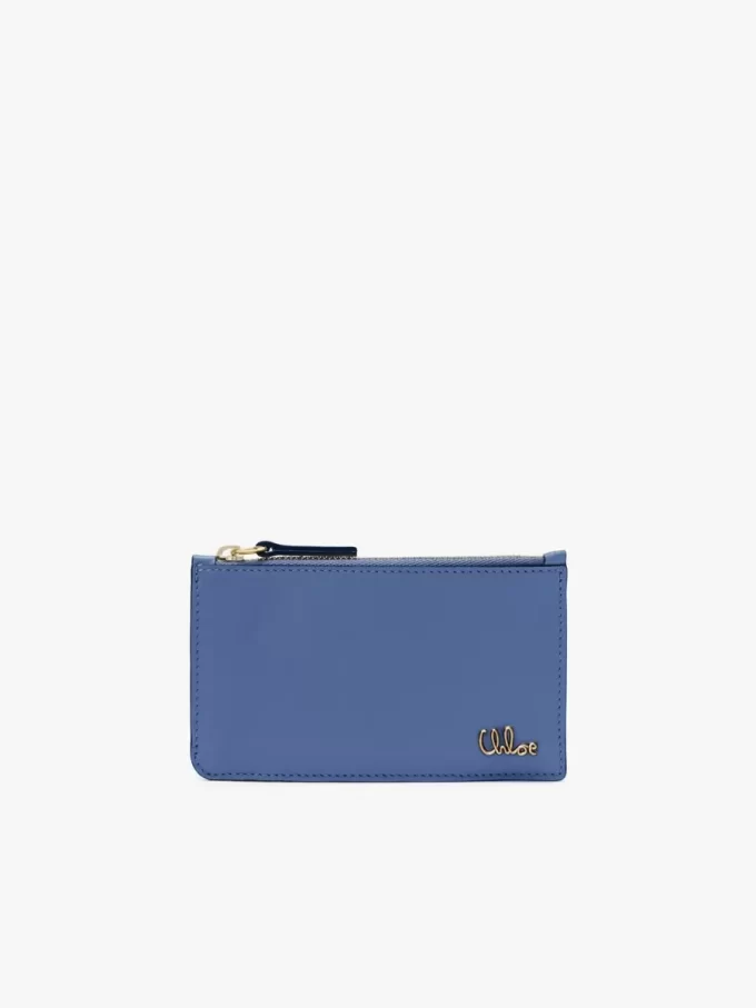 Liten Chloé Iconic-väska med kortfack i glansigt läder Liten Chloé Iconic-väska med kortfack i glansigt läder