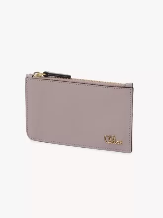 Liten Chloé Iconic-väska med kortfack i glansigt läder Liten Chloé Iconic-väska med kortfack i glansigt läder
