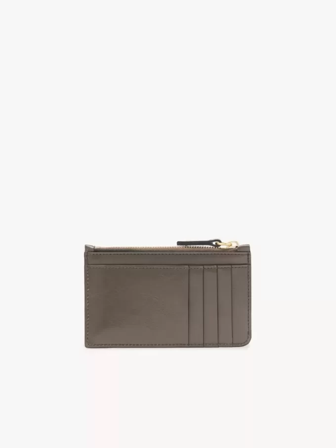Liten Chloé Iconic-väska med kortfack i glansigt läder Liten Chloé Iconic-väska med kortfack i glansigt läder