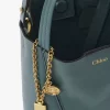 Liten Chloé Spin-väska i narvat läder Liten Chloé Spin-väska i narvat läder